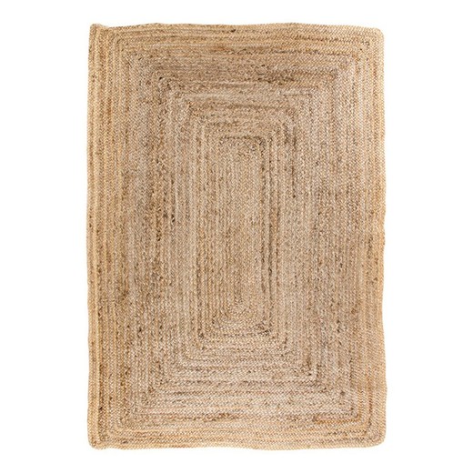 Alfombra rectangular, 240 x 180 x 1 cm, de yute en natural | Colección  Bombay