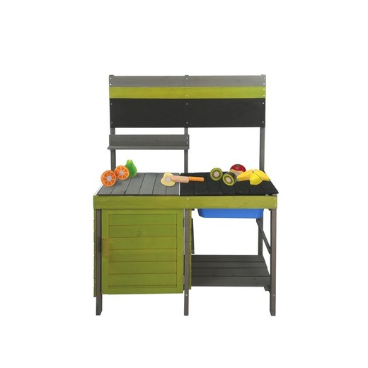 Cocina  infantil, 78 x 33 x 120 cm, de madera en multicolor | Colección Bella