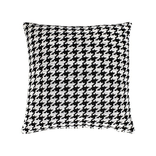 Cojín, 45  x  45 cm, con estampado pata de gallo negro y blanco | Colección Ribe