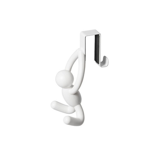 Colgador de puerta, 6 x 7 x 13 cm, de pvc en blanco | Colección Buddy