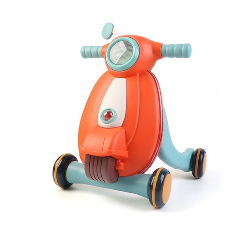 Correpasillos, 43 x 45 x 52 cm, de polietileno en naranja y azul | Colección Baby Walker