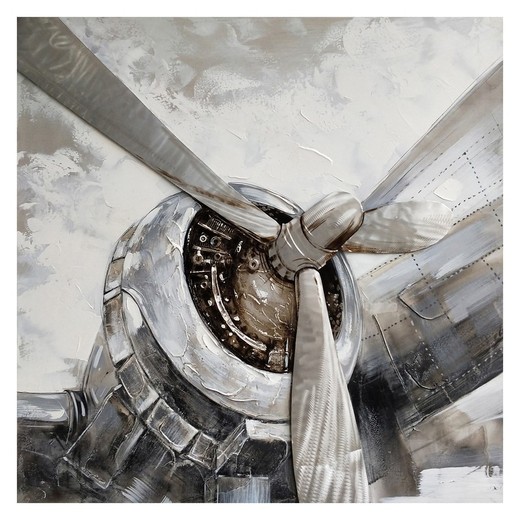 Cuadro hélice avión, 100  x  100 cm |  Colección Serie Objetos