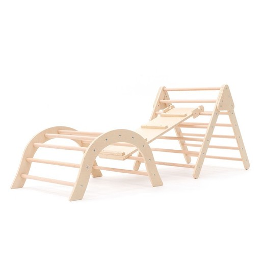 Gimnasio infantil Montessori, 66 x 84,5 x 73,2 cm, de madera en natural | Colección Climb