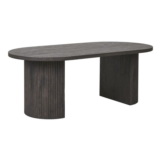 Mesa de centro, 120 x 60 x 45 cm, de madera en marrón oscuro | Colección  Boavista