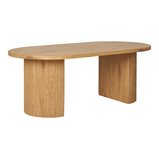 Mesa de centro, 120 x 60 x 45 cm, de madera en natural | Colección  Boavista