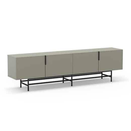 Mueble TV, 200 x 35 x 63,5 cm, de madera  en verde | Colección Eldia