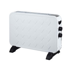 Radiador eléctrico 2000 W, 58,5 x 25 x 40,8 cm, de aluminio en blanco | Colección Slim