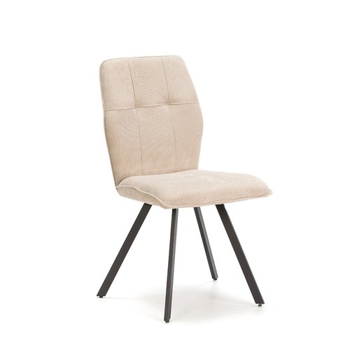 Silla, 47 x 60 x 89 cm, de tejido en beige | Colección Mery