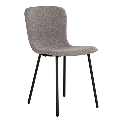 Silla de comedor, 52,5 x 44,5 x 76,5 cm, de tejido de poliéster  en gris | Colección  Halden