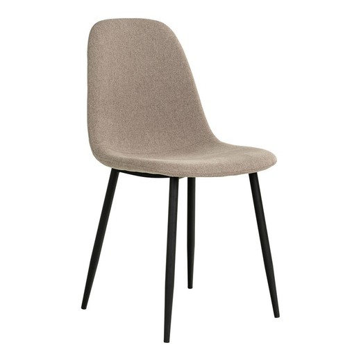 Silla de comedor, 54 x 44 x 88 cm, de tejido de poliéster  en color piedra | Colección  Stockholm