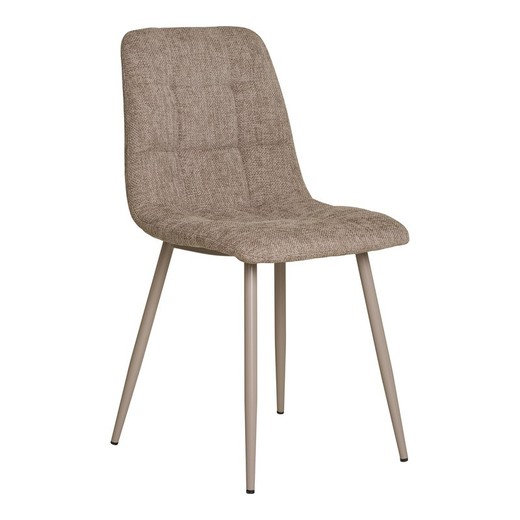 Silla de comedor, 55 x 44 x 86 cm, de tejido de poliéster  en gris | Colección  Middelfart