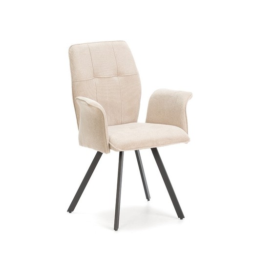 Sillón, 62 x 60 x 89 cm, de tejido en beige | Colección Mery