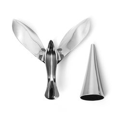 Ouvre-bouteilles, 13 x 13 x 11 cm, en zinc argenté | Collection Tipsy