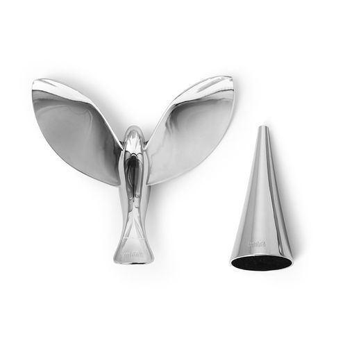 Ouvre-bouteilles, 13 x 13 x 11 cm, en zinc argenté | Collection Tipsy