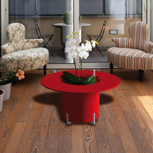 Accesorio mesa redonda roja Mondum Mediterráneo 80x80x7 cm