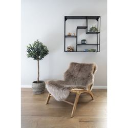 Tappeto, 180 x 60 x 6,5 cm, in pelliccia sintetica colore topo | Collezione Lambskin Artificial