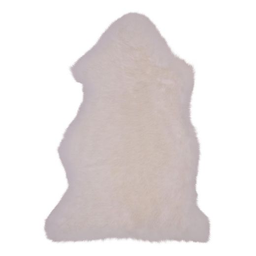 Tappeto in pelle di agnello bianca, 85 x 50 x 5 cm | Collezione Lambskin