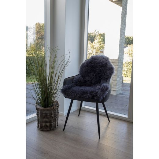 Tappeto in pelle di agnello, 85 x 50 x 5 cm, colore grigio | Collezione Lambskin