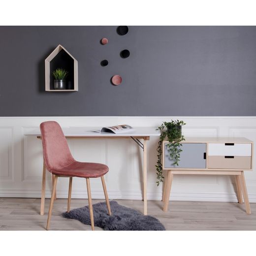 Tappeto in pelle di agnello, 85 x 50 x 5 cm, colore grigio | Collezione Lambskin