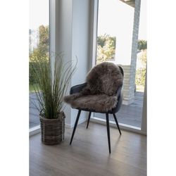 Tappeto in pelle di agnello, 85 x 50 x 5 cm, colore topo | Collezione Lambskin