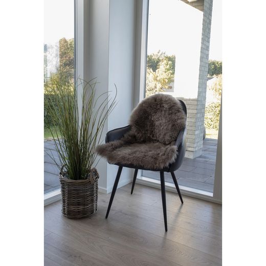 Tappeto in pelle di agnello, 85 x 50 x 5 cm, colore topo | Collezione Lambskin
