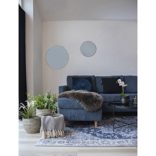Tappeto, 85 x 50 x 6,5 cm, in pelliccia sintetica colore topo | Collezione Lambskin Artificial