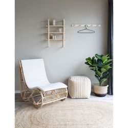Tappeto ovale, 200 x 140 x 1 cm, in iuta naturale | Collezione Bombay