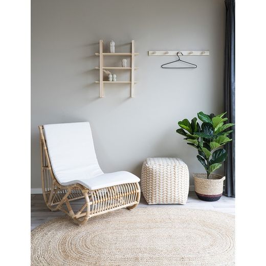 Tappeto ovale, 200 x 140 x 1 cm, in iuta naturale | Collezione Bombay