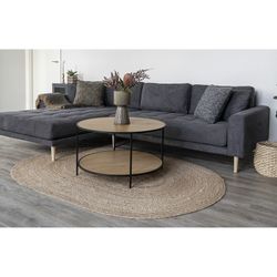 Tappeto ovale, 200 x 140 x 1 cm, in iuta naturale | Collezione Bombay