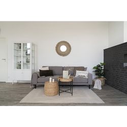 Tappeto rettangolare, 200 x 140 x 1 cm, in plastica riciclata colore sabbia | Collezione Menorca
