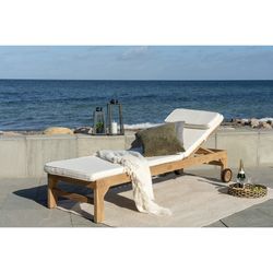 Tappeto rettangolare, 200 x 140 x 1 cm, in plastica riciclata colore sabbia | Collezione Menorca