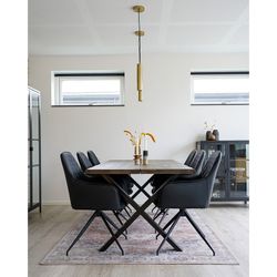 Tappeto rettangolare, 230 x 160 x 1 cm, in pile arancione | Collezione Havana