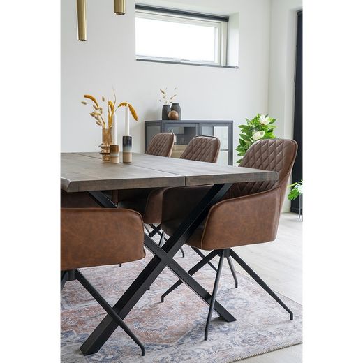 Tappeto rettangolare, 230 x 160 x 1 cm, in pile arancione | Collezione Havana