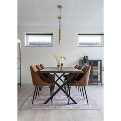 Tappeto rettangolare, 230 x 160 x 1 cm, in pile arancione | Collezione Havana