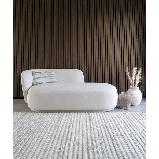 Tappeto rettangolare, 230 x 160 x 1 cm, in lana avorio | Collezione Mango