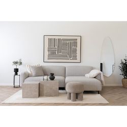 Tappeto rettangolare, 230 x 160 x 1 cm, in lana avorio | Collezione Pune