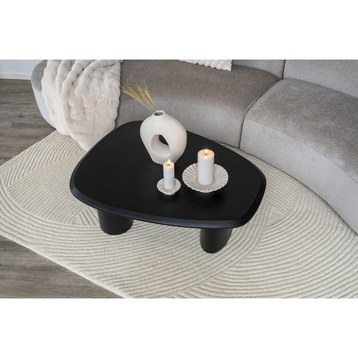Tappeto rettangolare, 230 x 160 x 1 cm, in lana avorio | Collezione Pune