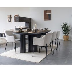 Tappeto rettangolare, 230 x 160 x 1 cm, in lana color avorio e sabbia | Collezione Surat