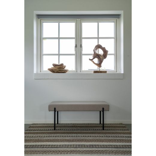 Tappeto rettangolare, 230 x 160 x 1 cm, in iuta e lana naturale | Collezione Morena