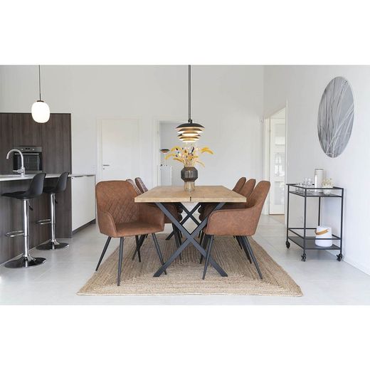 Tappeto rettangolare, 240 x 180 x 1 cm, in iuta naturale | Collezione Bombay
