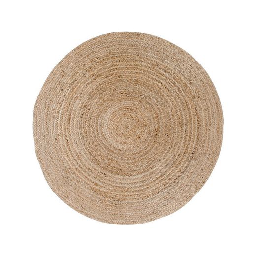 Tappeto rotondo, 120 x 120 x 1 cm, in iuta naturale | Collezione Bombay