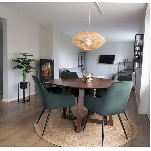 Tappeto rotondo, 180 x 180 x 1 cm, in iuta naturale | Collezione Bombay