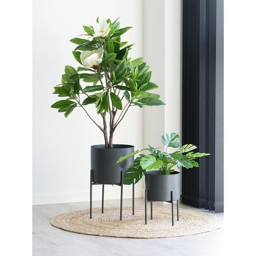 Tappeto rotondo, 90 x 90 x 1 cm, in iuta naturale | Collezione Bombay