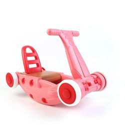 Triciclo, altalena e corrimano 3 in 1, 63 x 32 x 38 cm, in resina rosa | Collezione Children