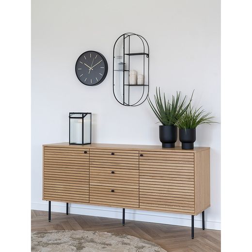 Buffet, 150 x 40 x 74 cm, in impiallacciatura di rovere naturale | Collezione Kyoto