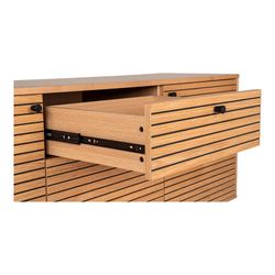 Buffet, 150 x 40 x 74 cm, in impiallacciatura di rovere naturale | Collezione Kyoto