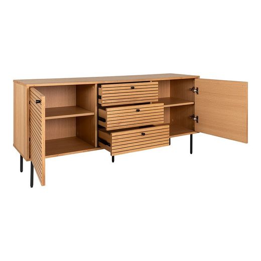 Buffet, 150 x 40 x 74 cm, in impiallacciatura di rovere naturale | Collezione Kyoto