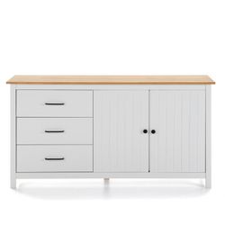 Comò, 150 x 40 x 80 cm, in legno di pino bianco | Collezione Miranda