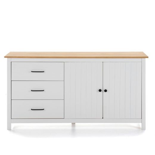 Comò, 150 x 40 x 80 cm, in legno di pino bianco | Collezione Miranda