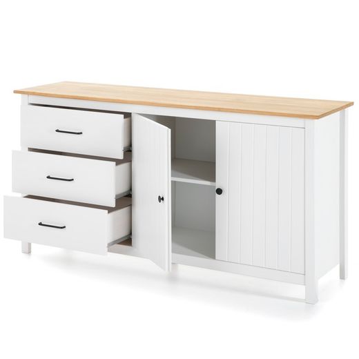 Comò, 150 x 40 x 80 cm, in legno di pino bianco | Collezione Miranda
